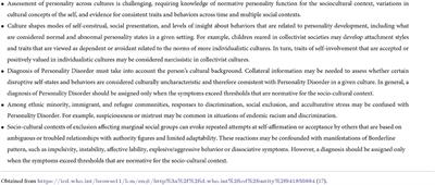 Cultural lenses of the utility of the ICD-11-PD model: Integrating the Peruvian context